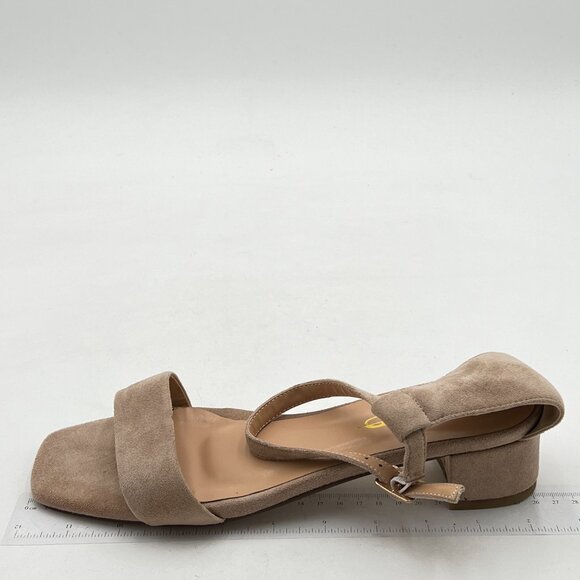 XYD Heels for Women, Open Toe, Ankle Strap, Buckled Low Chunky Block Pumps for W - Picture 4 of 8